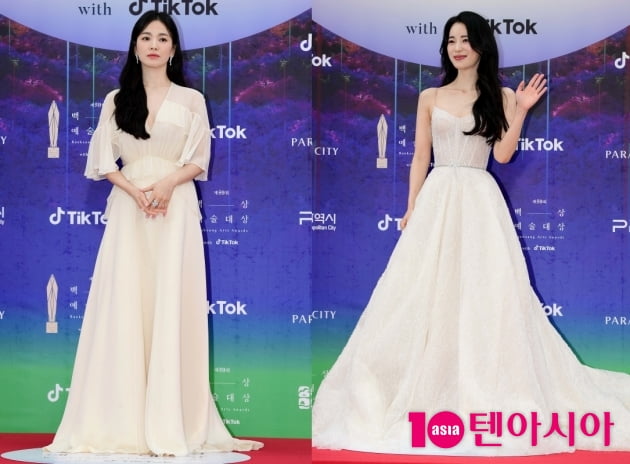 [TEN 포토+] "나 상 받았어 연진아" 송혜교-임지연 '더글로리 여신들'