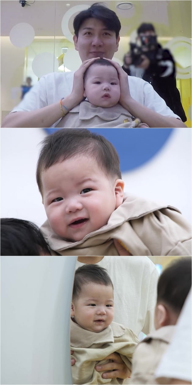 '홍현희子' 똥별이, 모히칸 머리까지 찰떡이라니…인생 첫 꽃단장에 활짝('슈돌')