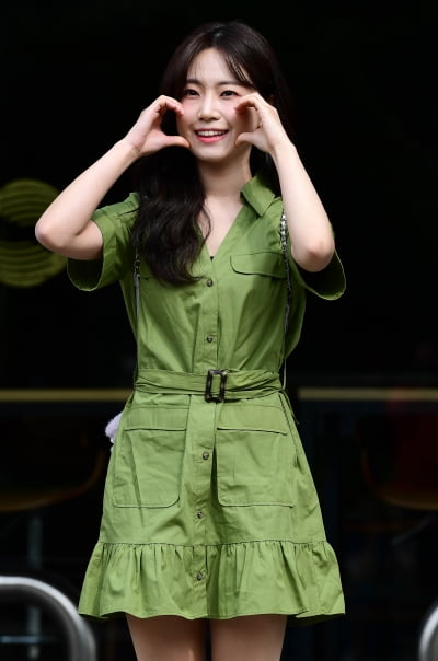 [TEN 포토] 예빈나다 '해맑은 볼하트'