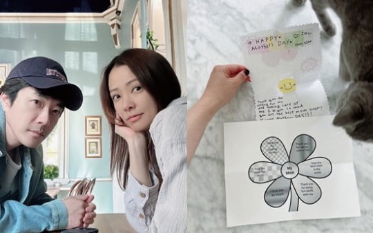 '권상우♥' 손태영, 美 뉴욕서 받은 손편지 공개…감동 가득에 하트 이모티콘까지