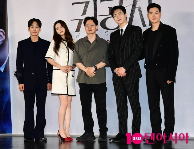 영화 '귀공자' 강태주-고아라-박훈정 감독-김선호-김강우/사진 = 조준원 기자 wizard333@