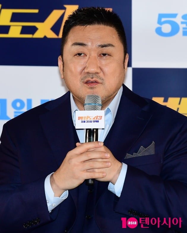 [TEN 포토] 마동석 '섬세한 액션 기대하세요'