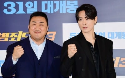"연골·아킬레스건 無" 마동석, 빌런 이준혁·아오키 상대 자만하지 않는 핵펀치('범죄도시3')
