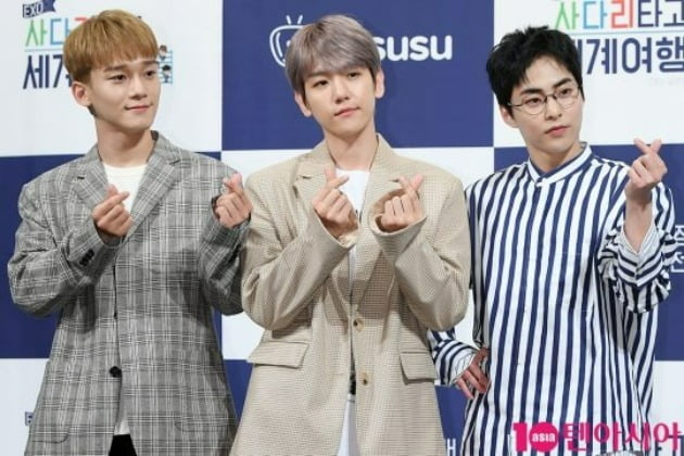 엑소 첸, 백현, 시우민. / 사진=텐아시아DB