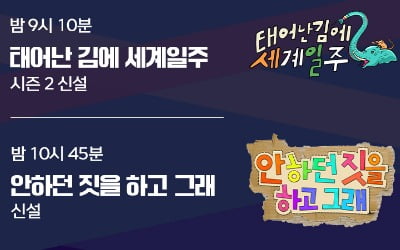 MBC 6월 개편, '홈즈' 나간 일요일 '태계일주'·'안하던짓' 연속 편성 [TEN이슈]
