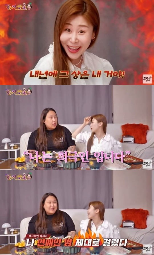[종합] '서준맘' 박세미, '연예인 병' 셀프 디스…풍자 자기 소개에 흥분('풍자애술')