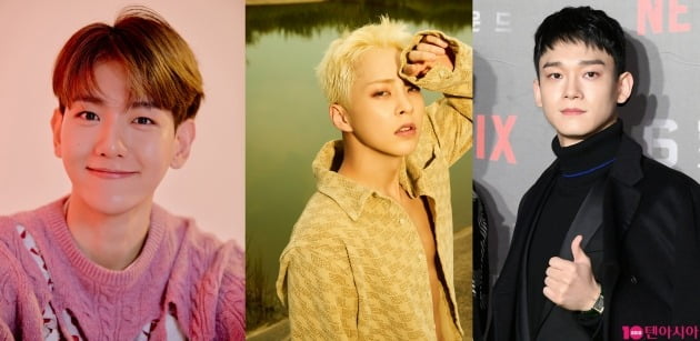 백현 시우민 첸 / 사진=SM, 텐아시아DB