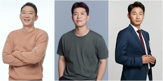 허재, 김병현, 이천수. / 사진제공=이엘파크, 디에이치엔터테인먼트