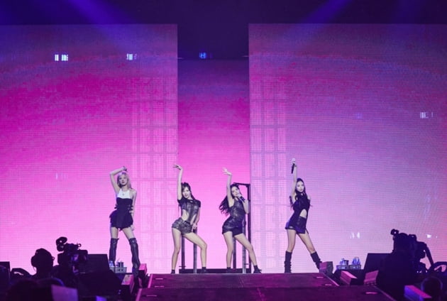 블랙핑크, '로제 고향' 호주서 4년 만의 콘서트…4회 공연 매진→블링크 '환호'