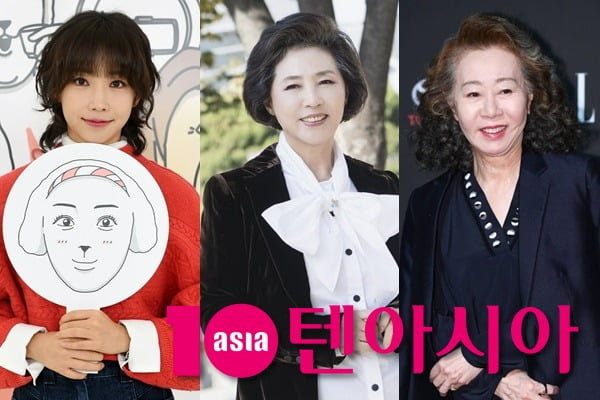 이유리, 고두심, 윤여정 /사진=텐아시아 DB