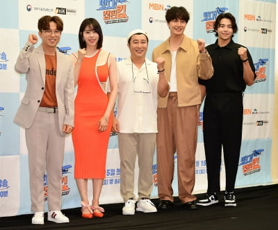 [TEN포토] 박성광-서동주-김병만-정일우-박은석 ''떴다! 캡틴 킴' 주역들'