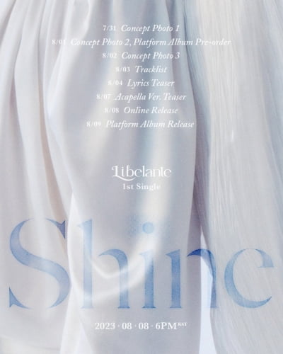 Liberante releases debut single 'Shine' on the 8th of next month