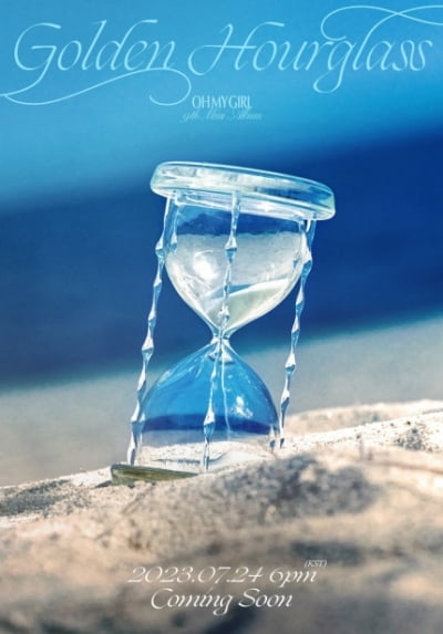 'Comeback in 16 months' Oh My Girl, blue hourglass is the point