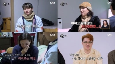 Yoon Ji-seong talks behind Kim Dong-hyun's mother in front of her mother "Mom is a single-minded general"