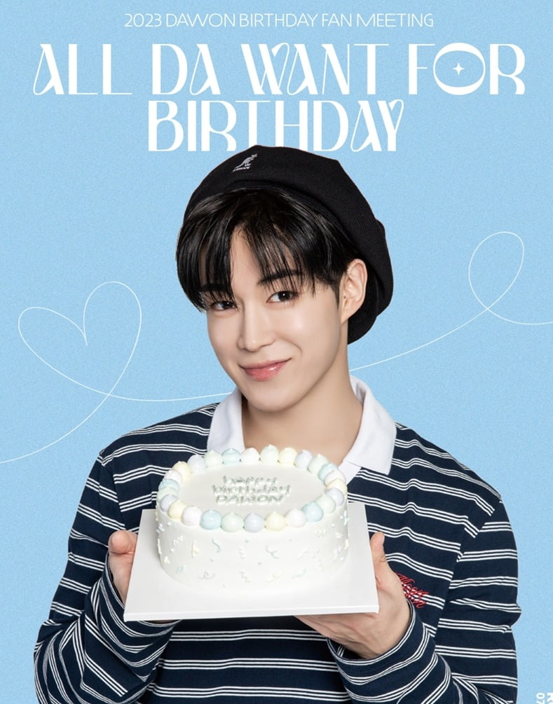 SF9 Dawon's first solo fan meeting 'ALL DA WANT FOR BIRTHDAY' to be held on July 22nd