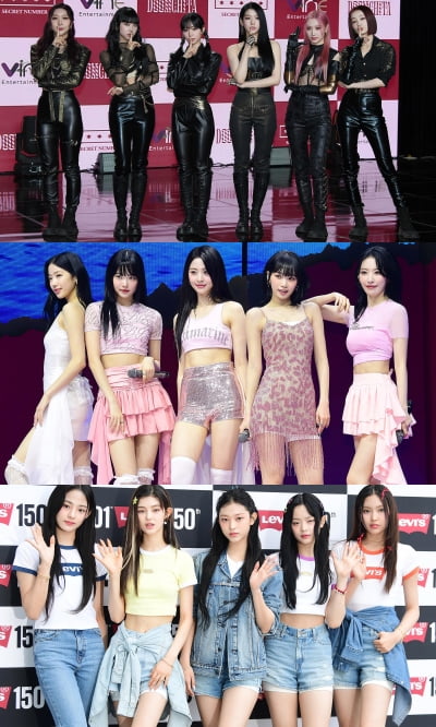 Secret Number, Le Seraphim, and New Jeans, the protagonists of 'Artist Top Ten K-Pop Girl Brand' in June