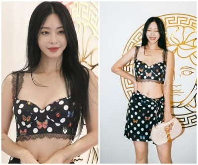 Han Ye-seul wielding brand V brand all over her body, luxury fashion for 3 million won for two-pieces