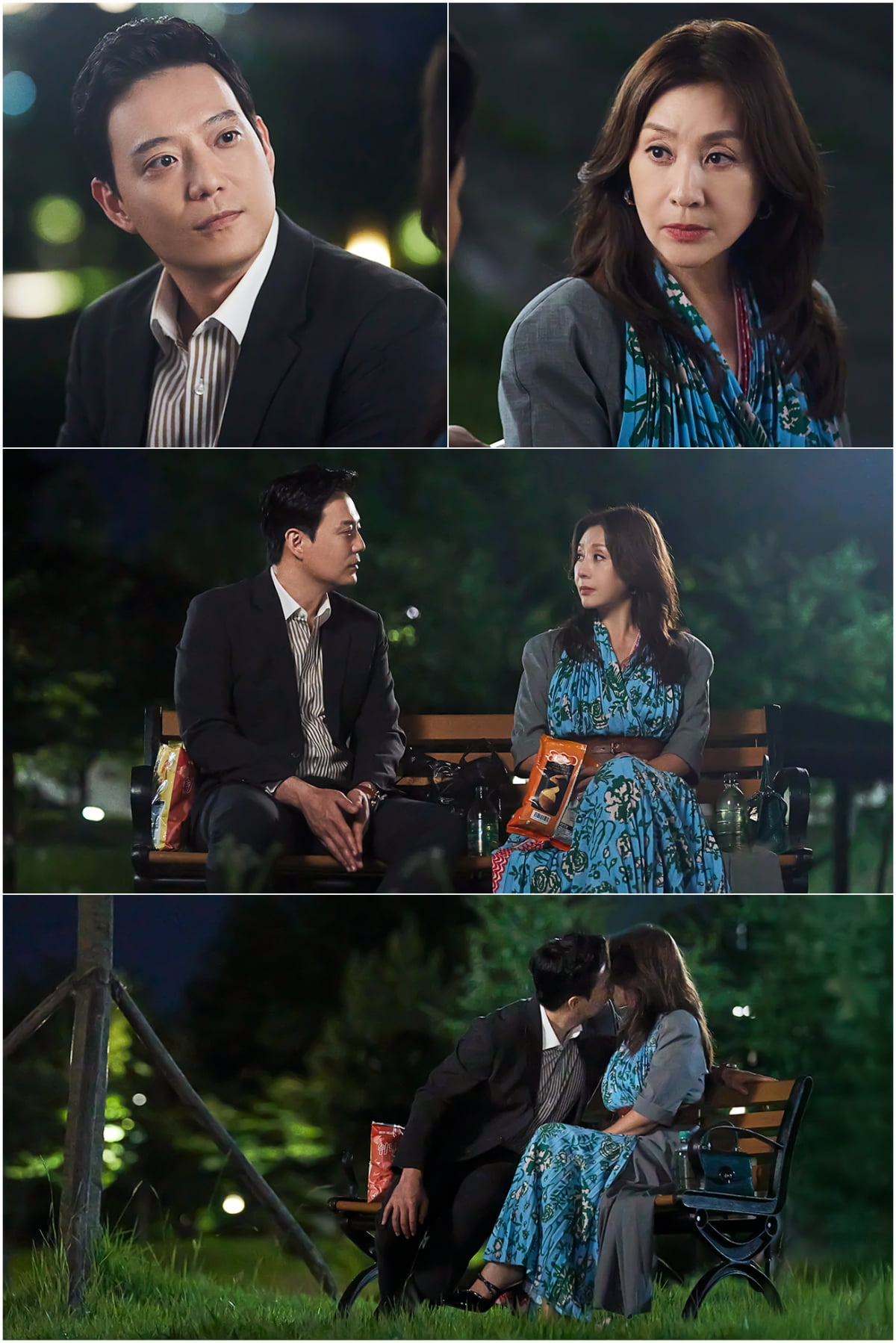 최명길·곽민호, 입맞춤→공원 벤치 데이트 현장…'파격 러브라인' 향방은?('아씨 두리안')