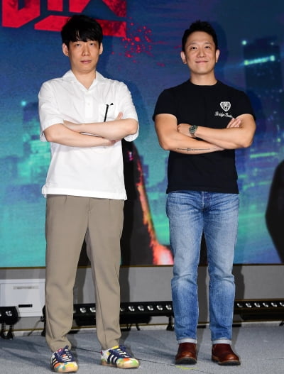 [TEN포토] 박진경 CP-문상돈 PD ' K-'좀비버스' 만들었어요'