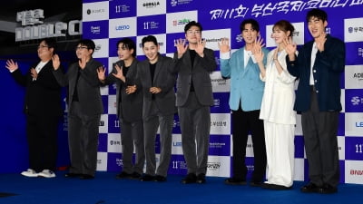 [TEN포토] 나선욱-장영호-황인심-남현승-최기문-김원훈-엄지윤-조진세 '우리가 숏박스'