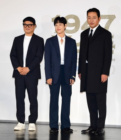 [TEN포토] 김상호-임시완-하정우 '1947 보스톤 주역들'