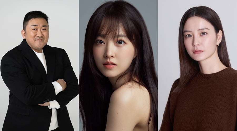배우 마동석, 박보영, 정유미. /사진제공(순서대로)=에이비오엔터테인먼트, BH엔터테인먼트, 롯데엔터테인먼트