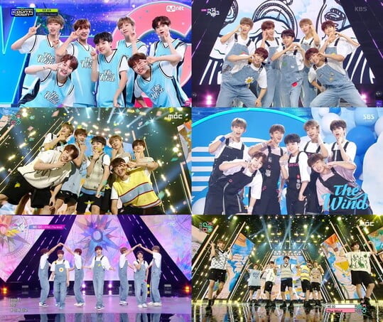 (사진=위드어스엔터테인먼트 제공, '엠카운트다운'·'뮤직뱅크'·'쇼! 음악중심'·'인기가요' 방송 캡처)