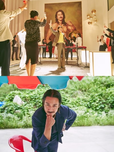 Lee Ha-nui, with her tight waist, looks like she came out of a 50s movie