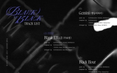 Park Ji-hoon reveals new album 'Blank or Black' tracklist