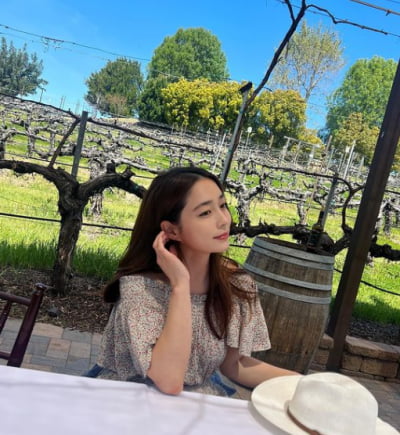 Lee Min-jung, California embroidered 'goddess beauty'
