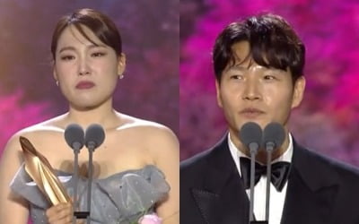 Kim Jong-kook and Lee Eun-ji win TV entertainment award, “We will never take it lightly”