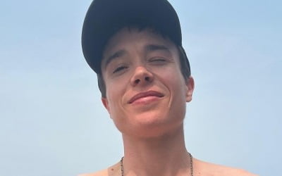 Elliott Page proudly takes off his shirt after 2 years