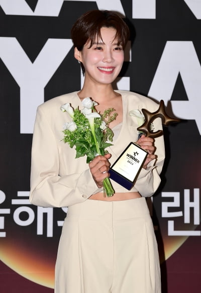 [TEN포토] 장도연 '4년 연속 올해의 예능인 수상'