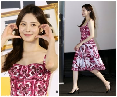 '5억 다리 보험' 든 유라가 선택한 드레스…300만원대 D사 원피스로 상큼하게