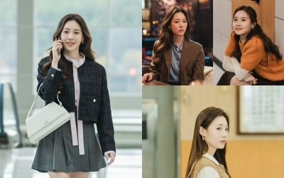 '이연불' 유라, 오피스룩 화제…클래식부터 러블리까지