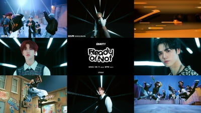 '컴백 D-1' 크래비티, 타이틀곡 '레디 오어 낫' M/V 티저 공개…에너제틱 매력 폭발
