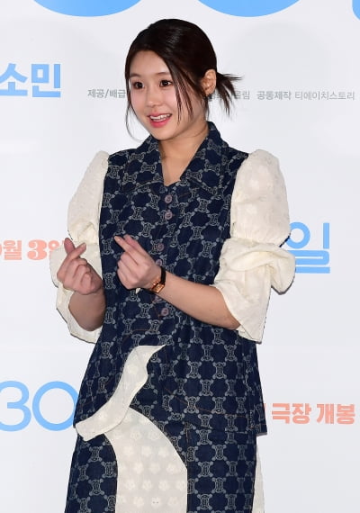 [TEN포토] 황세인 '떨리는 언론시사회'