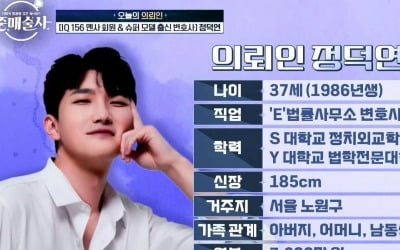 [종합] 슈퍼모델 출신 멘사 변호사男, 배우자 조건 까다롭네…"초등교사와 매칭"('중매술사')