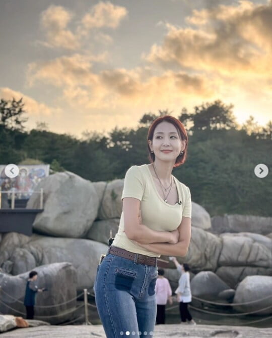 '골때녀' 오정연, 40kg대 몸무게라더니…믿기지 않는 볼륨 몸매