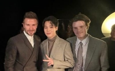 Beckham boasts a proof shot with BTS Jimin