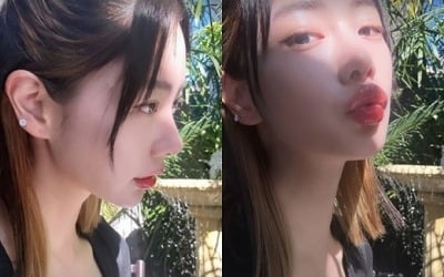 Clara shows off her youthful skin