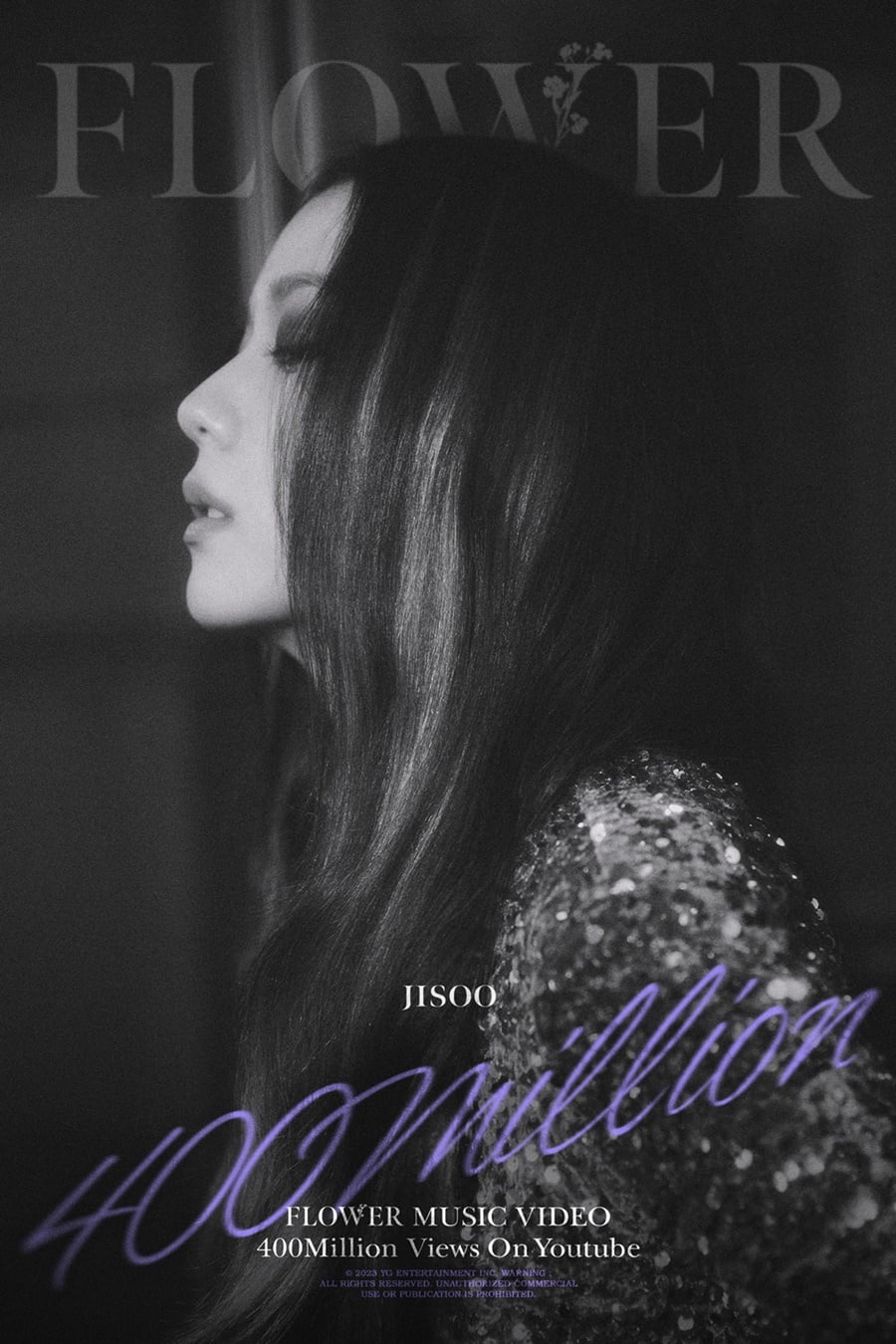 블랙핑크 지수, '꽃(FLOWER)' 뮤직비디오 4억뷰 돌파
