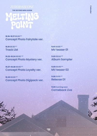 ZEROBASEONE, comeback scheduler released