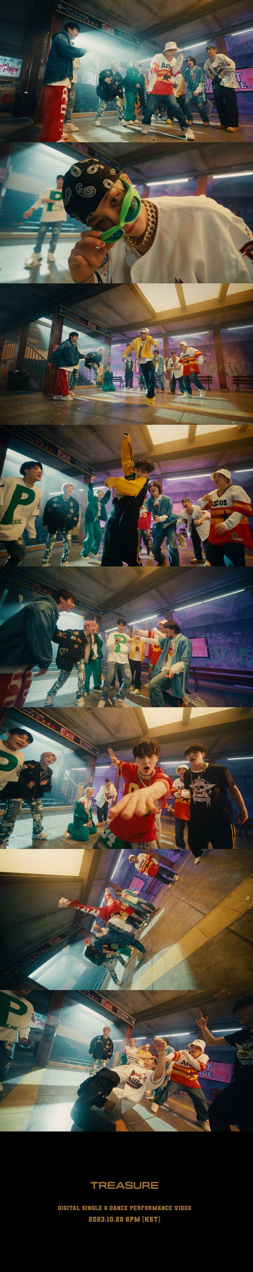 트레저 'B.O.M.B', 올드스쿨 힙합 감성 더했다…프리스타일 댄스 '눈길'