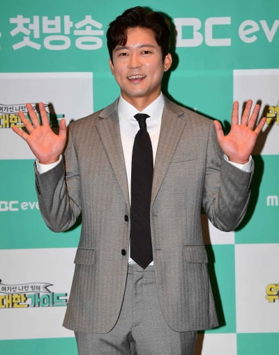 [TEN포토]김대호 'MBC 아들 프로그램 찍고 왔어요'