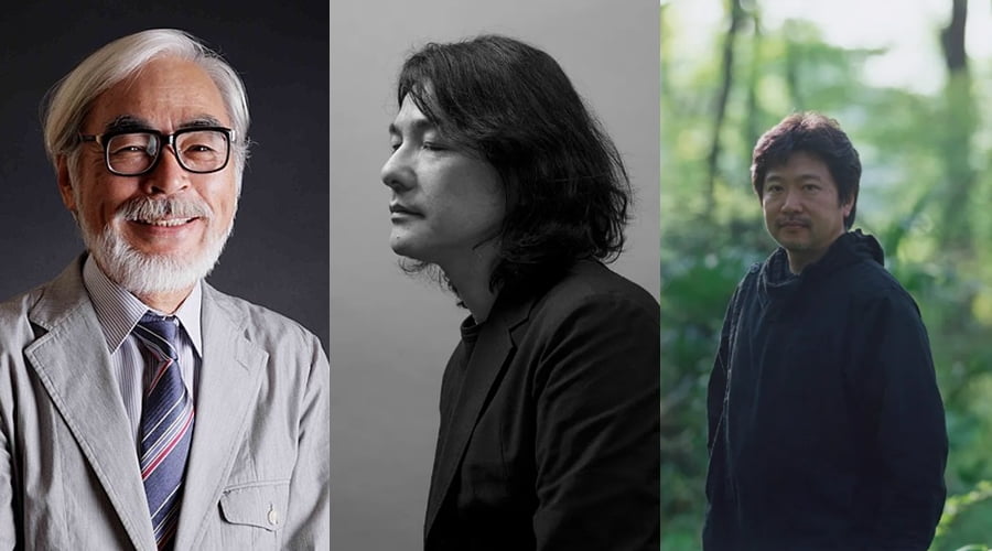 영화감독 미야자키 하야오, 이와이 슌지, 고레에다 히로카즈 