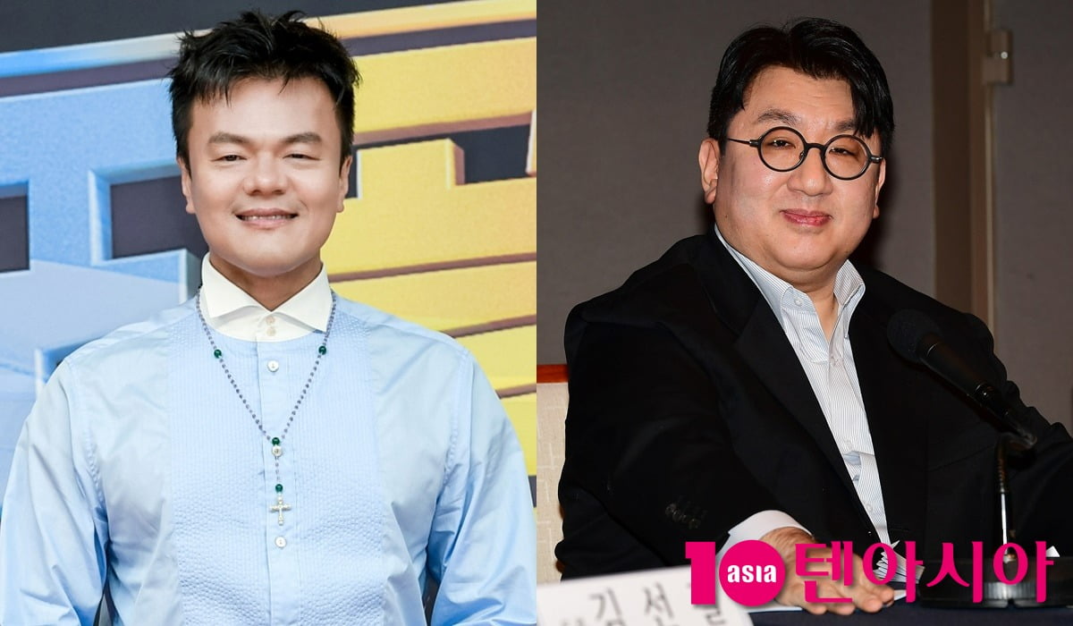 박진영, 방시혁 /사진=텐아시아 DB, SBS