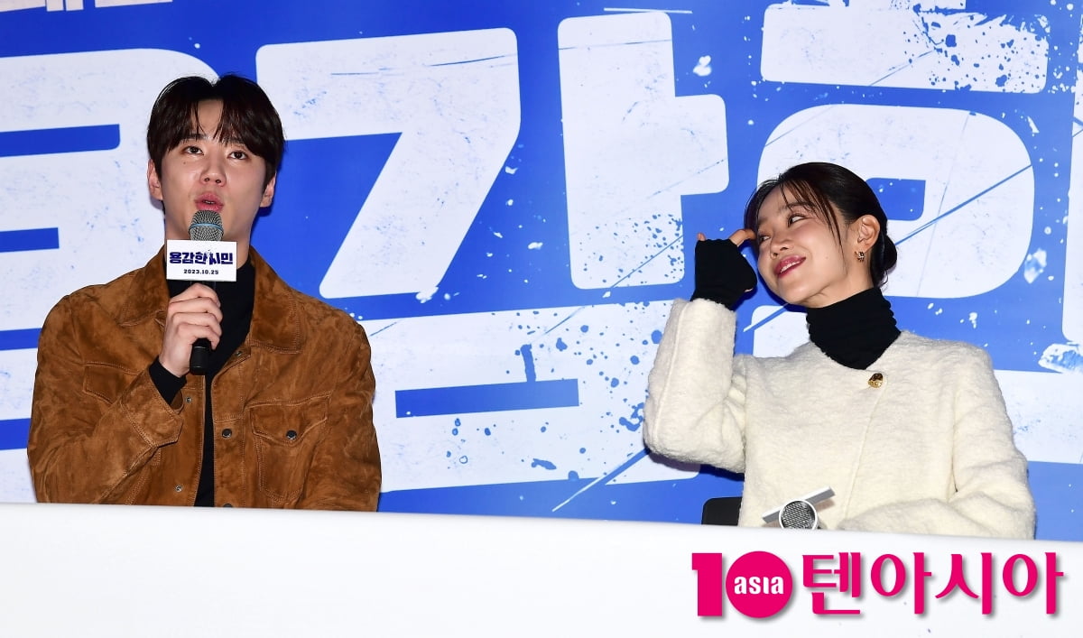 [TEN포토] 이준영 "신혜선과 액션합 9.9...0.1은 내가 맞어서"