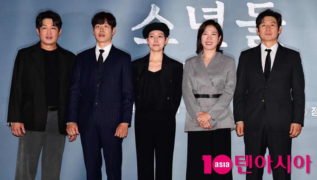 [TEN포토] 허성태-유준상-진경-염혜란-설경구 '영화 '소년들' 기대되는 조합'