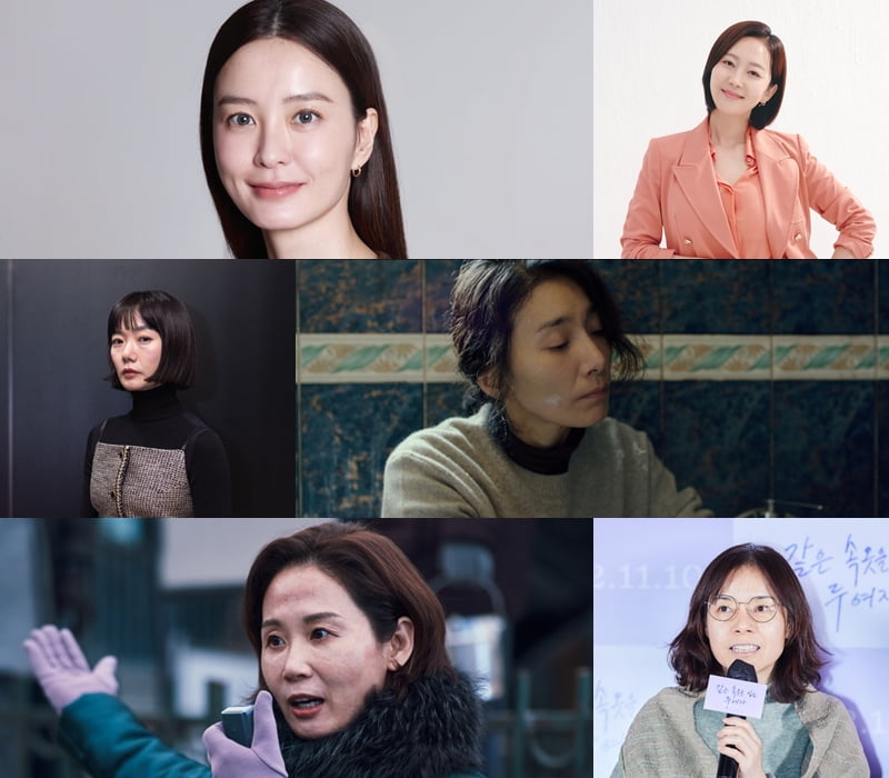 배우 정유미, 염정아, 배두나, 김서형, 김선영, 양말복. /사진제공=롯데엔터테인먼트, 아티스트컴퍼니, 트윈플러스파트너스(주)
, ㈜트리플픽쳐스, 롯데엔터테인먼트, 찬란